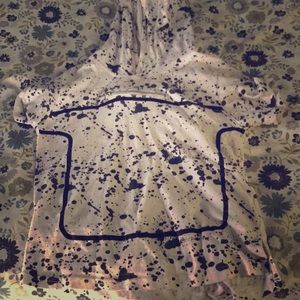 Black and white pokadot shirt